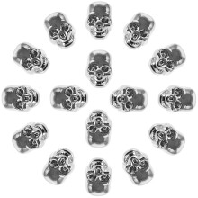 20St Silver Metalen Punk Skull Rivets Voor Kleding En Leer Decoratie