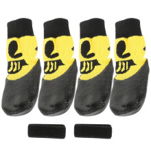 1Paar Atmungsaktive Hundepfoten-Schützer Aus Weiche Stricksocken