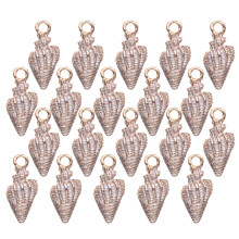 20Stk Weiße Muschel Anhänger Legierung Für DIY Schmuckaccessoires