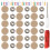 1Ensemble Kit Boutons De Réparation Toit Intérieur Beige Pour 4