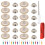 1Ensemble Kit Boutons De Réparation Toit Intérieur Beige Pour 6
