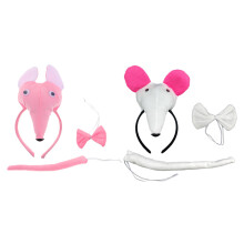6Ud Accesorios Ratón Tela 3D Colores Surtidos Para