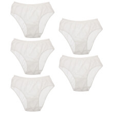 5St Wegwerp Katoenen Slips Vrouwen, Draagbaar En Comfortabel Wit