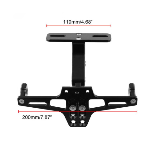 1Pièces Support Plaque Arrière Aluminium Noir Facile À 2