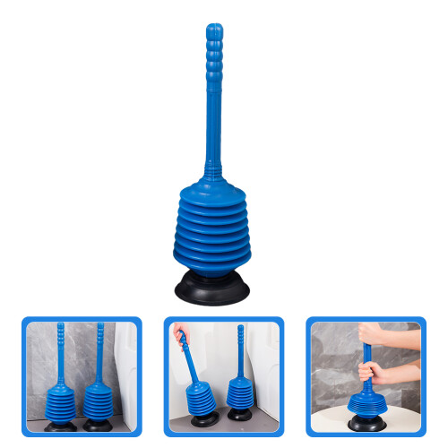 Déboucheur Wc Ventouse Robuste Bleu Outil Nettoyage 2