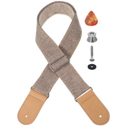 Correa Para Guitarra Bajo Lino Con Y
