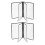 2Ud Para Menú De PVC Transparente Durable 8
