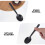 100Ud Cucharas Plásticas Negras Desechables Para Postres, Pudding Y 8