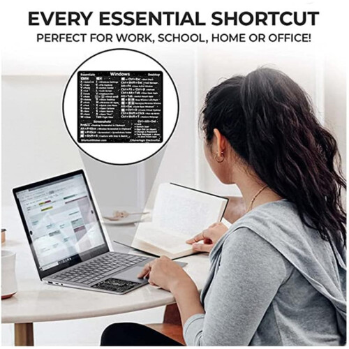 Quick Reference Guide Keyboard Shortcut Sticker For PC Laptop Desktop - Windows And Mac Shortcuts For Word And Excel 1