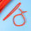 100Pièces Bâtons Doux Tordables Orange Pour Enfants 10