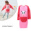 1Ud Impermeable Para Bebé Rosa, Poliéster, Bolsillo Y Ajustable 7