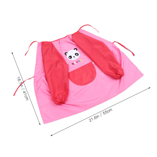 1Ud Impermeable Para Bebé Rosa, Poliéster, Bolsillo Y Ajustable 1