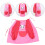 1Ud Impermeable Para Bebé Rosa, Poliéster, Bolsillo Y Ajustable 4