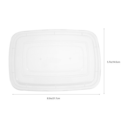 30Pièces Boîtes Bento PP Noires, Conteneurs Repas À 1
