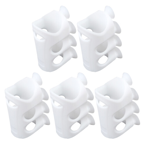 5Ud Soportes Adhesivos De Silicona Para Ducha, Ajustable 2