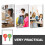 2Pièces Panneaux Voting Plastique Multicolores Double Face Pour Classe 8