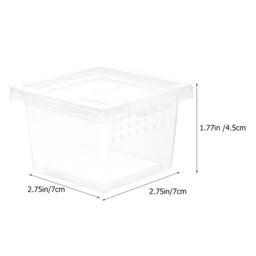 10Ud Caja De Reptil Transparente Material Plástico Incubadora Práctica 1