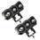 1Paire Phare Noir Pièce Aluminium Conduite 10