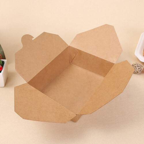20Pièces Boîtes Kraft Papier Robustes Pour Repas À 2