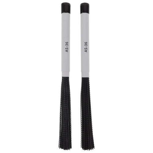 1Par Cepillos Para Percusión Nylon Negro, Accesorio