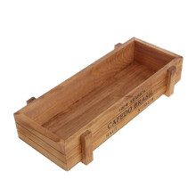 Wooden Planter Box For Garden And Balcony Outdoor Decor Vintage Style Natural Wood Finish Model Bn#