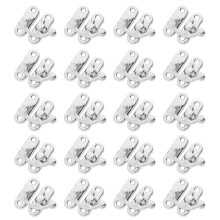 20Pcs Retro Metal Hook Latch for Wood Boxes Jewelry Cabinet Hardware
