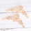 2Pièces Ornement Angle Sculpté Beige Pour Armoires 10
