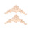 2Pièces Ornement Angle Sculpté Beige Pour Armoires 5