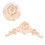 2Pièces Ornement Angle Sculpté Beige Pour Armoires 7