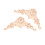 2Pièces Ornement Angle Sculpté Beige Pour Armoires 6