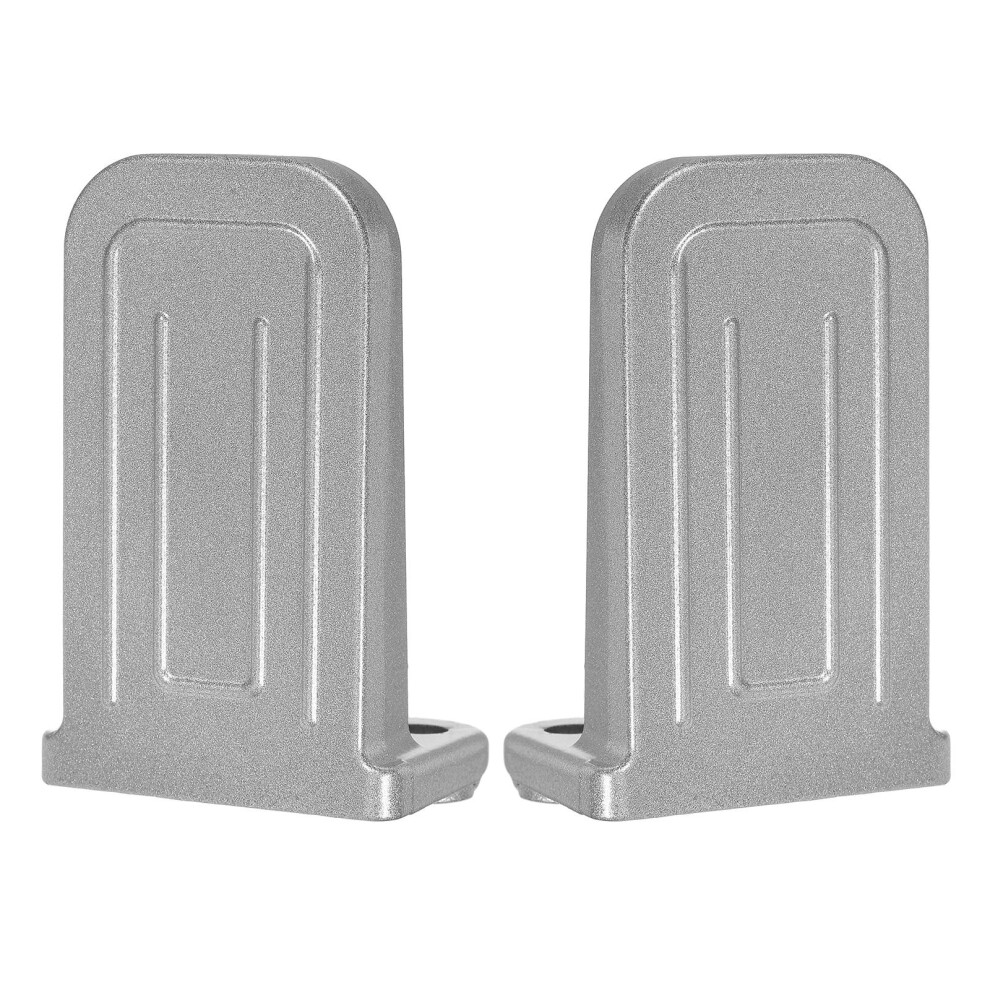 2Pcs Durable Aluminum Alloy Foot Pegs For Motorbike Passenger Silver 3572637755587