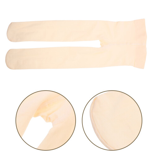 1Paire Collants Danse Beige Nylon Durable Usage 2