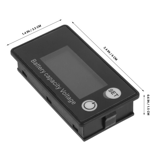 Compteur De Batterie Écran Couleur Noir Pour 1