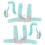 2Pcs Adjustable Safety Harness Child Leash Wrist Link Rope 1