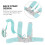 2Pcs Adjustable Safety Harness Child Leash Wrist Link Rope 8