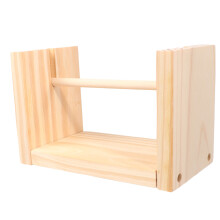 Soporte De Hilo De Seda Tejido Madera Rack