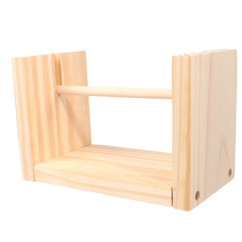 Soporte De Hilo De Seda Tejido Madera Rack