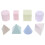 8Pièces Formes 3D Translucides En Plastique Pour Classe 9