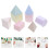 8Pièces Formes 3D Translucides En Plastique Pour Classe 10