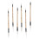 6Pièces Pinceaux Chinois Beige Naturel Pour Dessin 10