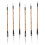 6Pièces Pinceaux Chinois Beige Naturel Pour Dessin 6