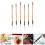 6Pièces Pinceaux Chinois Beige Naturel Pour Dessin 7