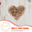500Pièces Coeurs upés Naturel Beige Pour Table 10