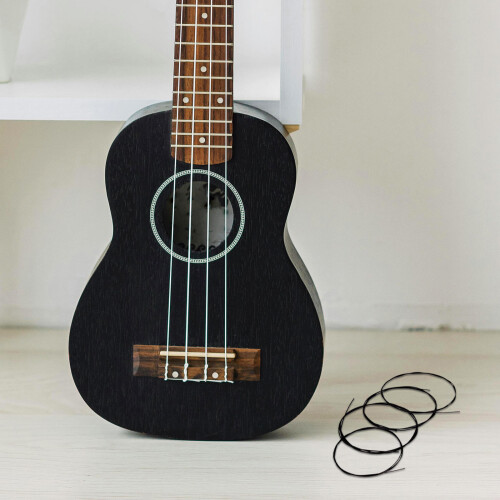 Cordes Ukulélé Nylon Noir Durable Accessoire Instrument 2