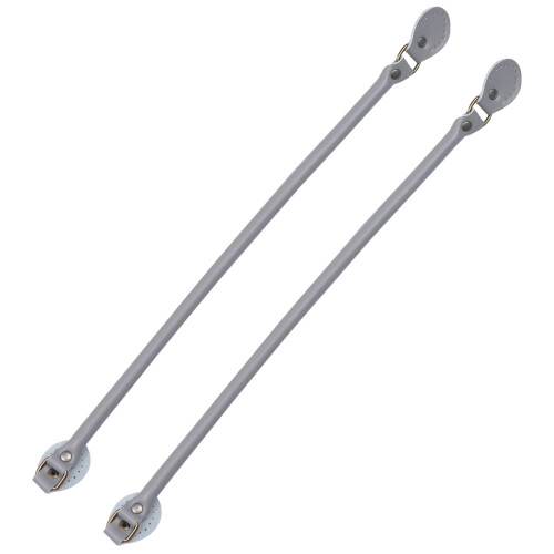 1Pair Grey Genuine Bag Handle Thickened Handbag Belt DIY Strap