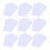 250Pièces Cartes PVC Blanches Chip Pour Impression Badge 1