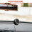 Black Small Car Clock Metal Night Glow Auto Stick on Mini Quartz 9
