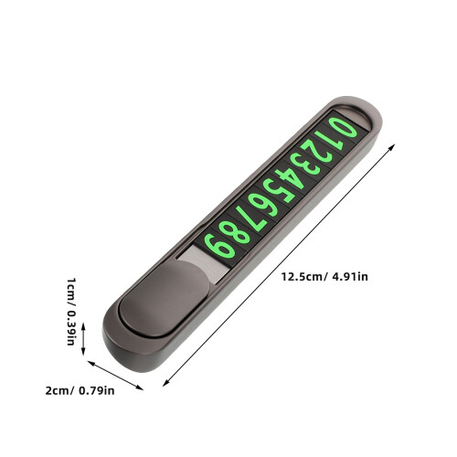 1Ensemble Plaque Parking Temporaire Aluminium Adhésif Multiusage 1