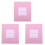 3Pz Sachets Profumati in Perlite Rosa Per Armadio, Cassetti E Auto 1