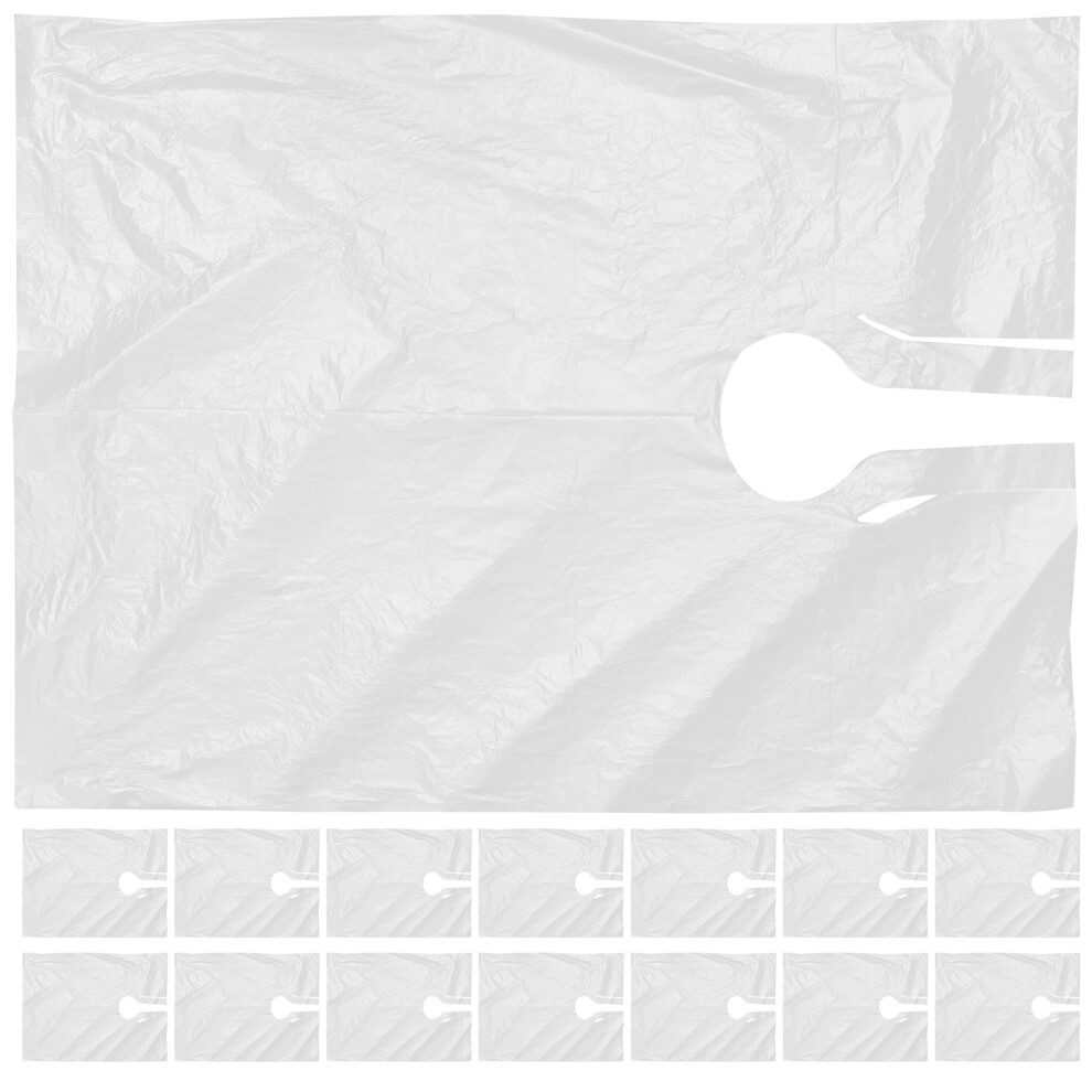 Iplusmile 100Pcs Transparent Disposable Hair Dye Shawl Durable Waterproof Mat